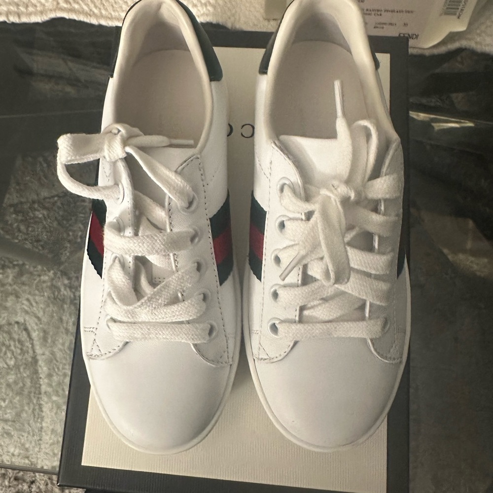 kids unisex gucci sneakers
